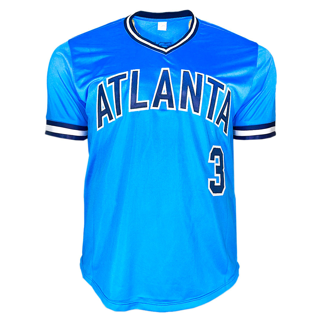 Dale Murphy Signed NL MVP 82, 83 Inscription Atlanta Blue Baseball Jersey (JSA)