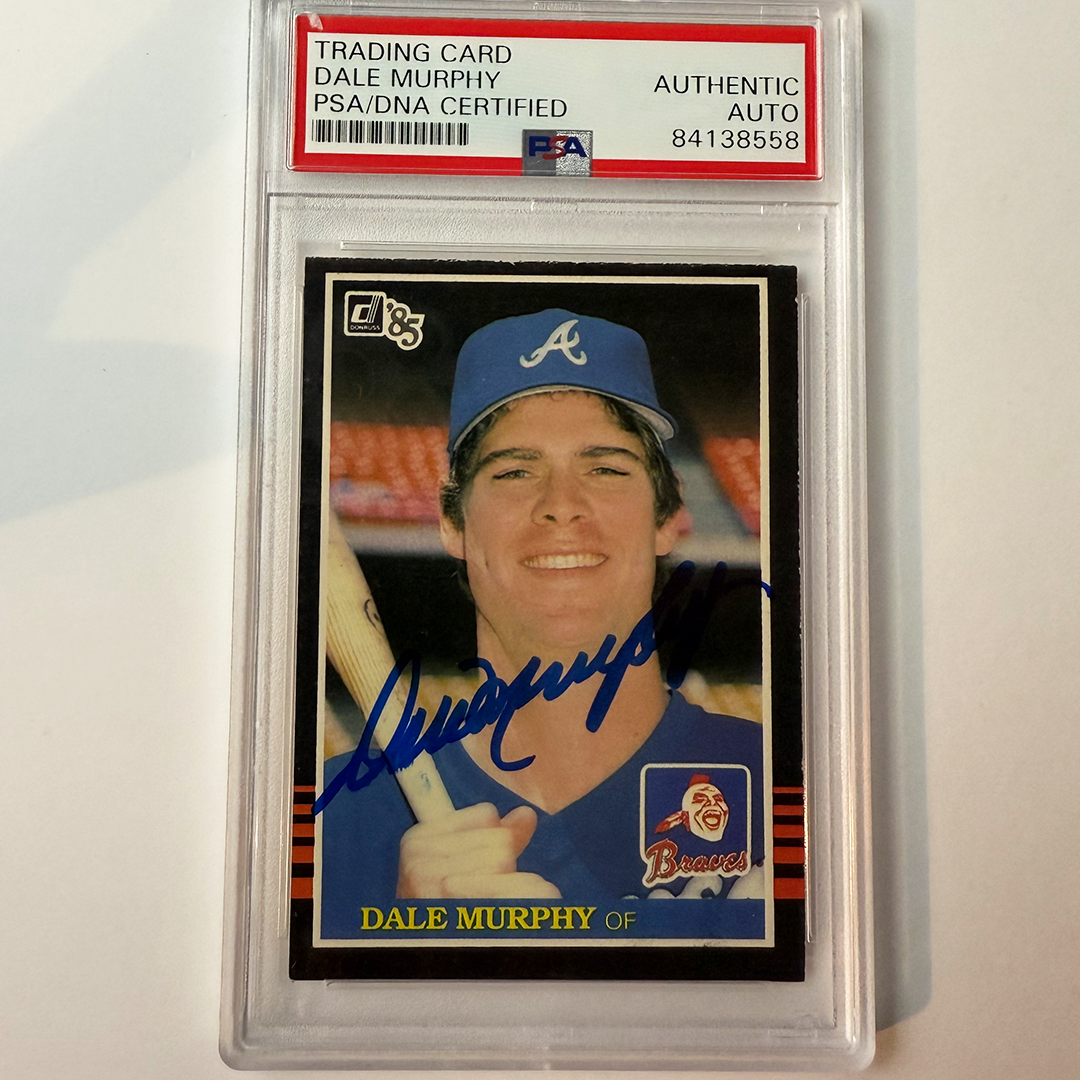 Dale Murphy Signed 1985 Donruss #66 PSA Auto Authentic