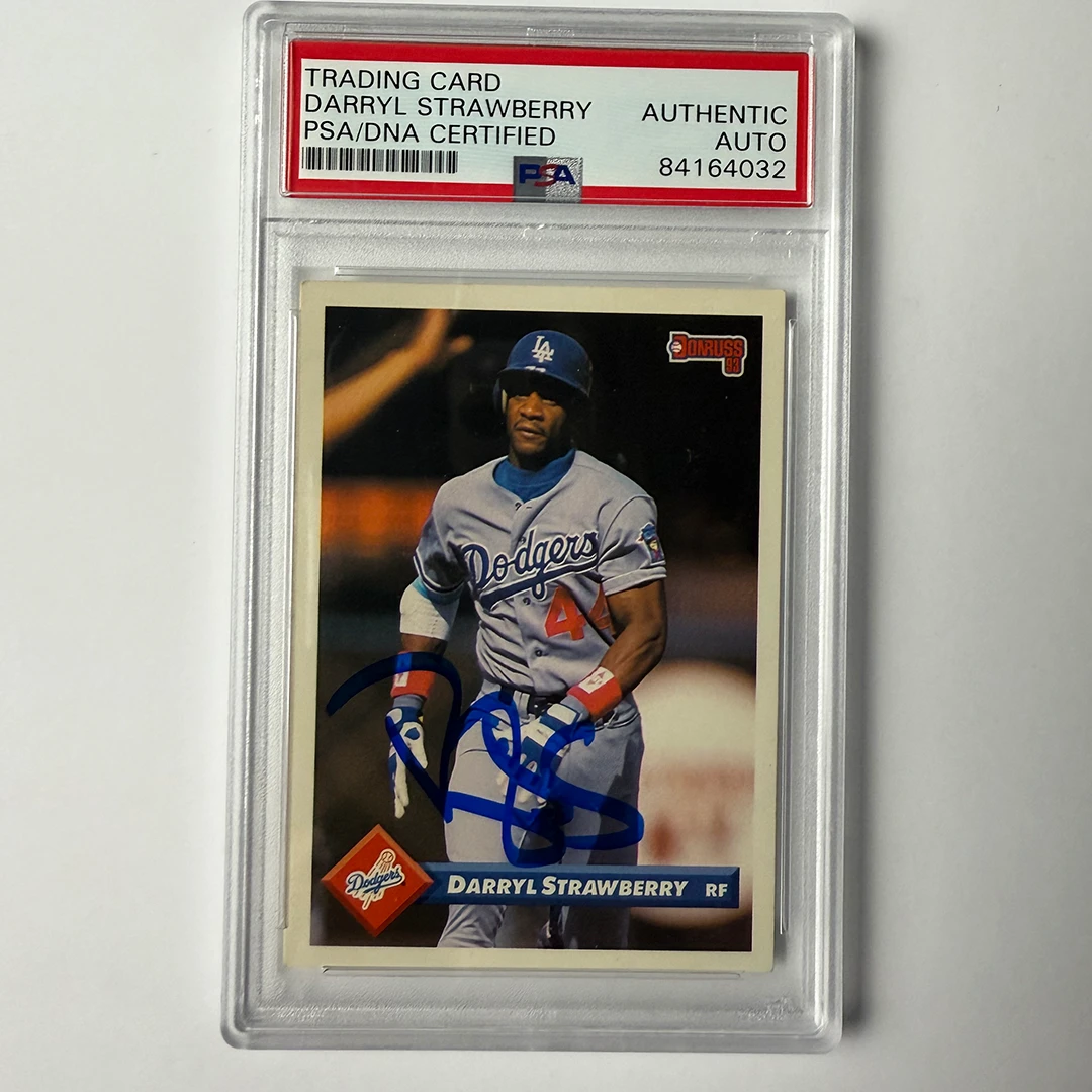 Darryl Strawberry Signed 1993 Donruss #112 PSA Auto Authentic