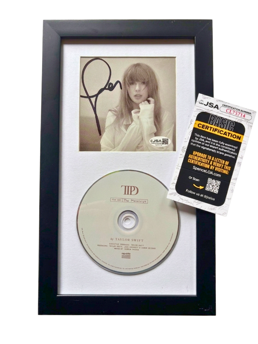 TAYLOR SWIFT – The Tortured Poets Department Signed CD Framed