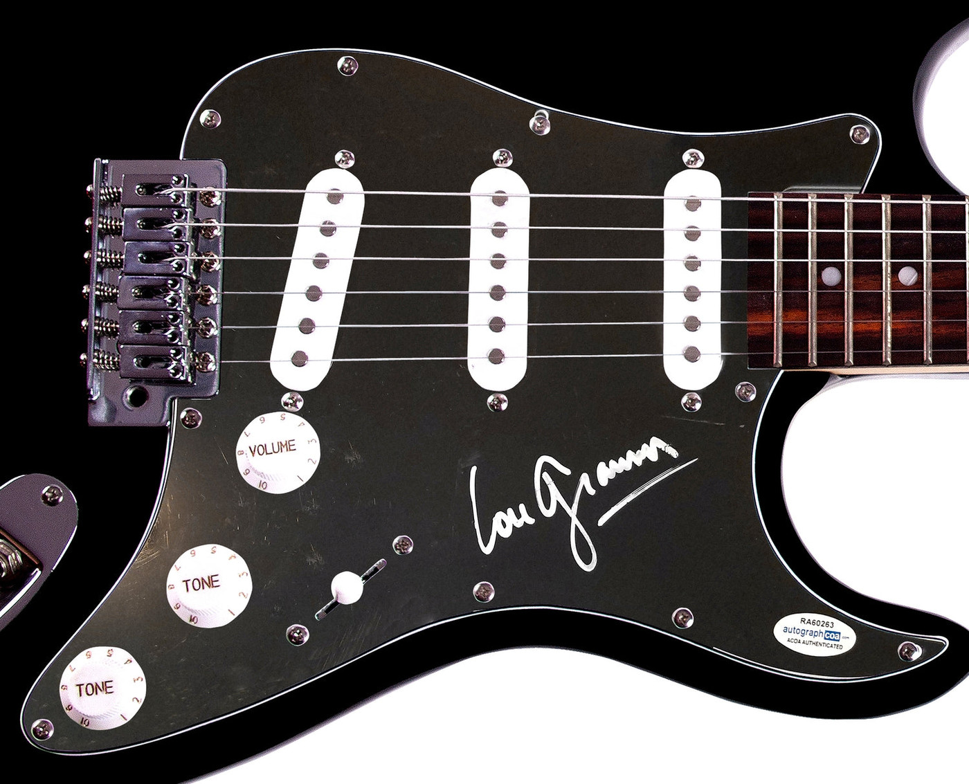 Foreigner Lou Gramm Signed Autographed Guitar ACOA