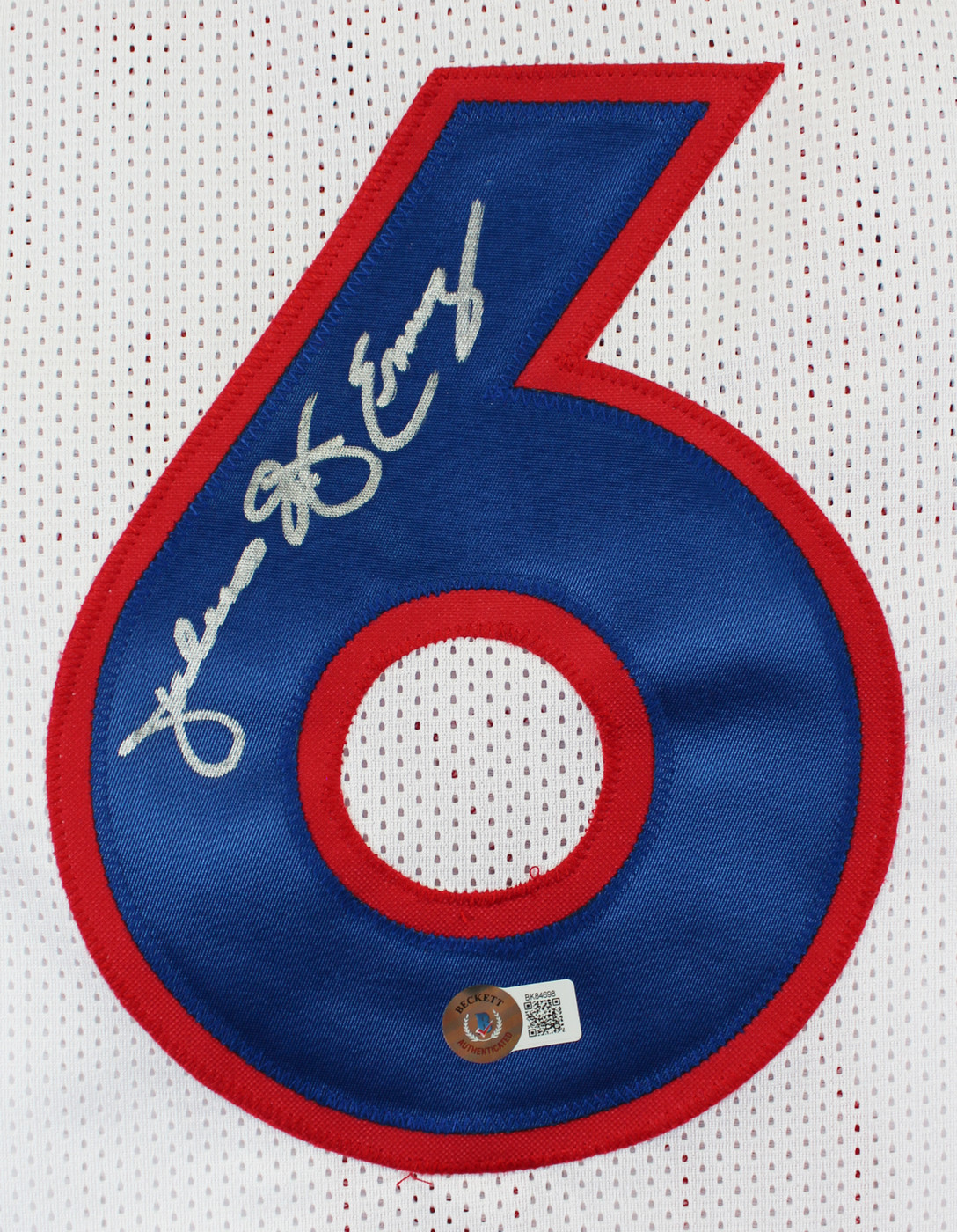 Julius "Dr. J" Erving Authentic Signed White Pro Style Jersey BAS 2 Version 1