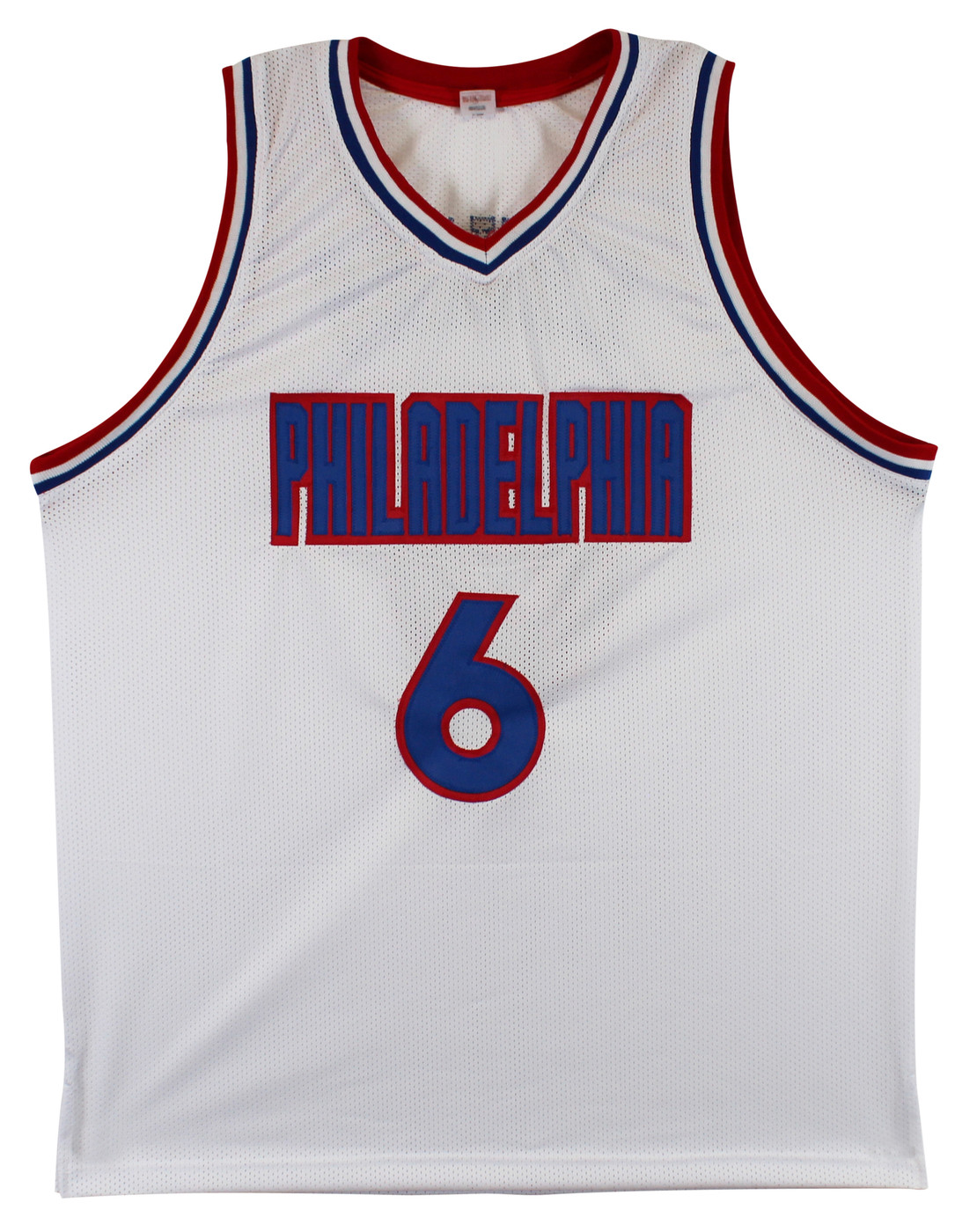 Julius "Dr. J" Erving Authentic Signed White Pro Style Jersey BAS 2 Version 1