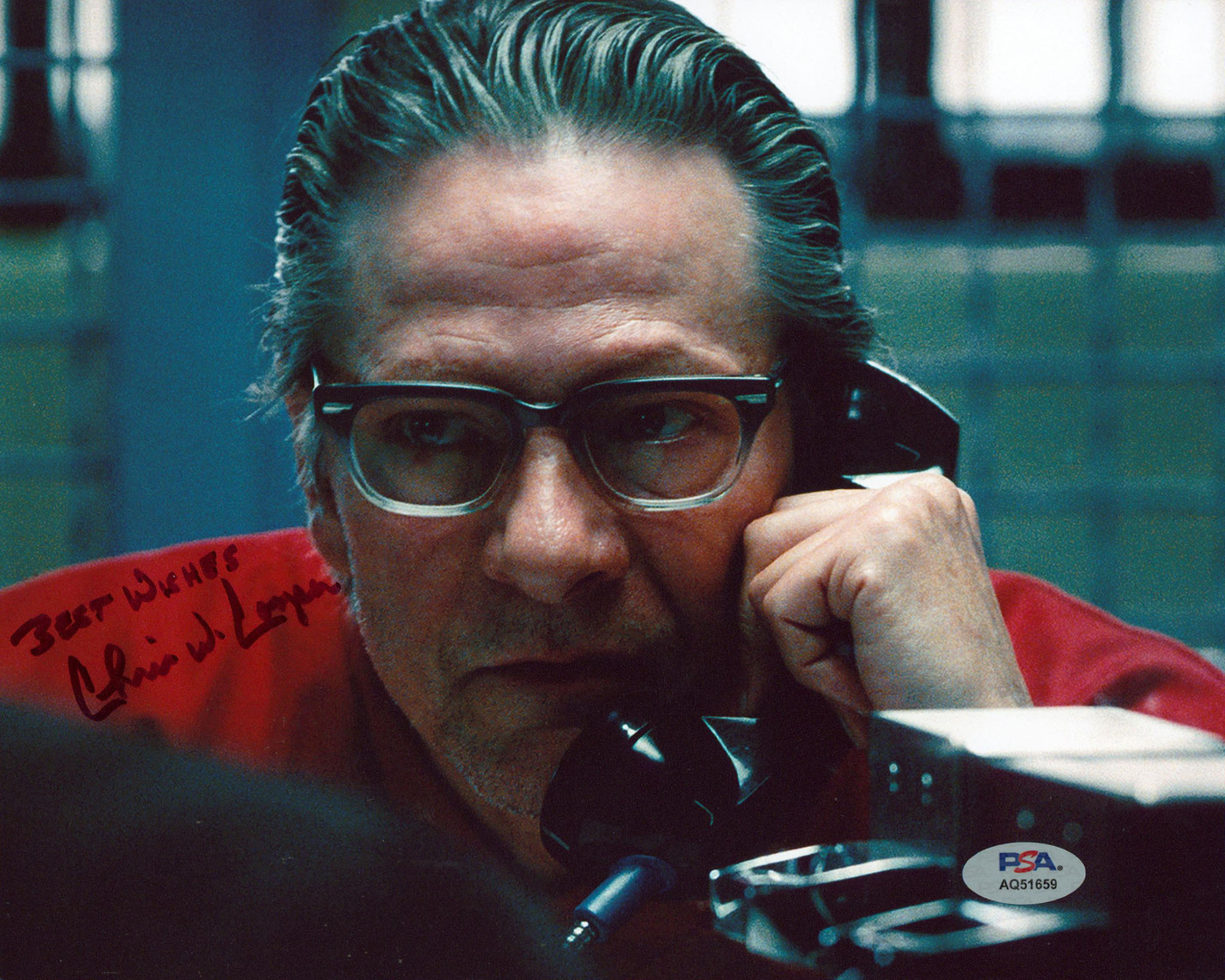 Chris Cooper The Town "Best Wishes" Authentic Signed 8x10 Photo PSA/DNA 4