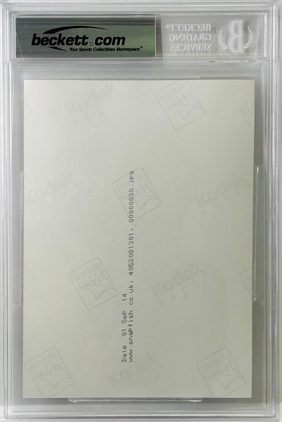 James Earl Jones 3x5  slabbed BAS GRADED 10