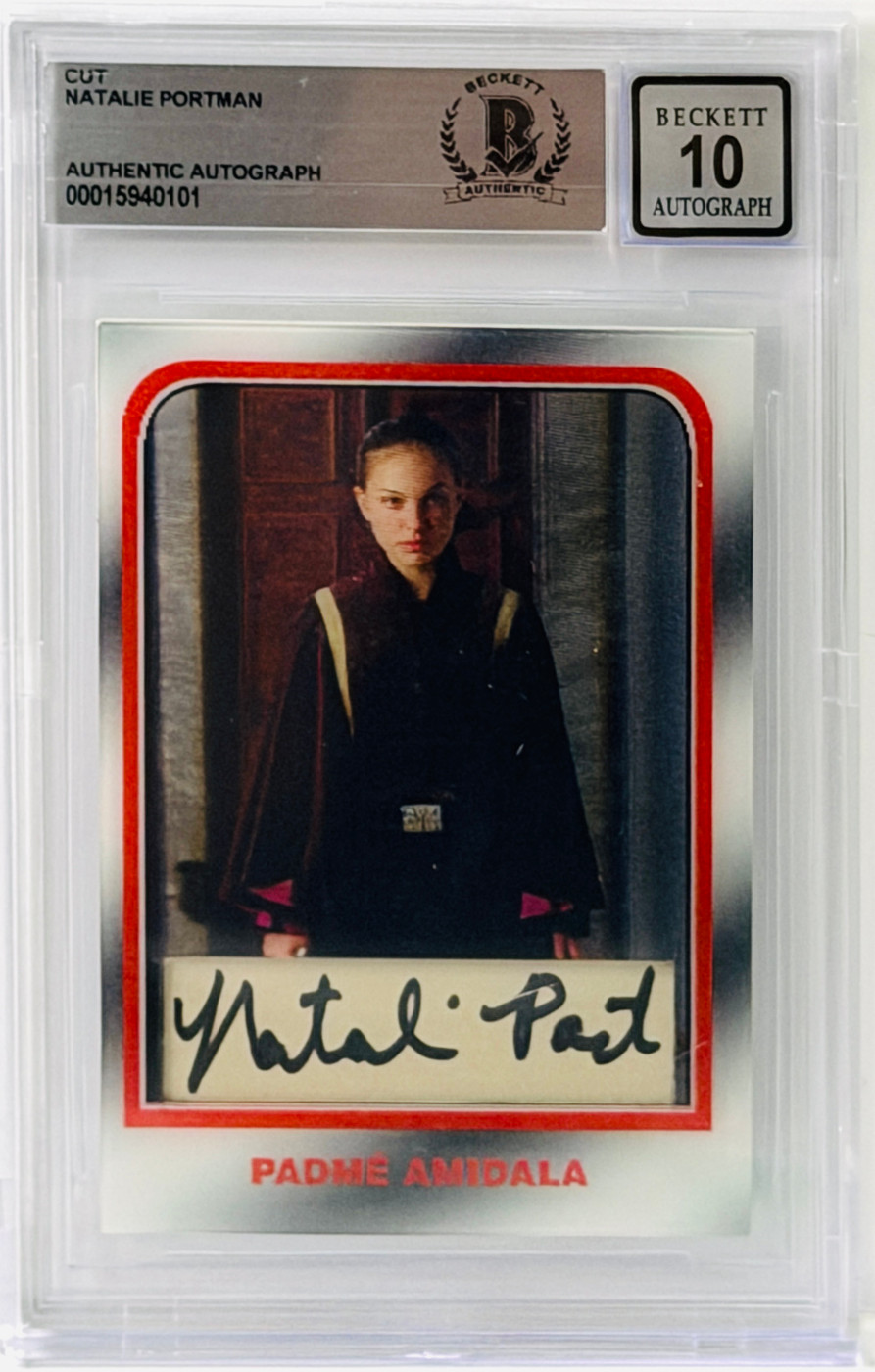 Natalie Portman Custom Trading card Graded 10