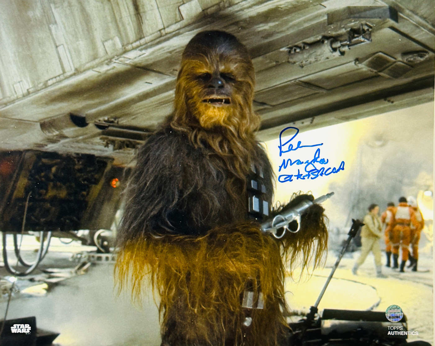 Peter Mayhew 8x10 With Chewbacca (Steiner Cert)
