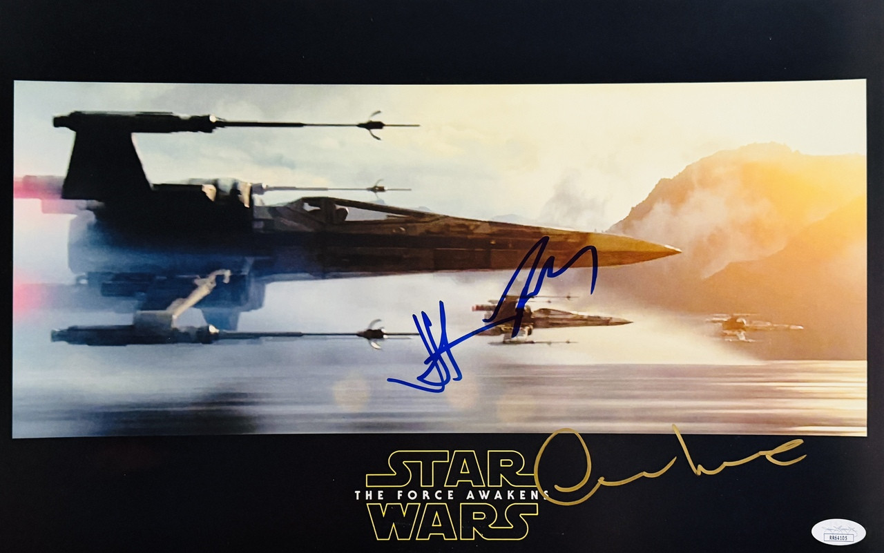 JJ Abrams, Oscar Isaac, John Boyega 11x17 The Force Awakens