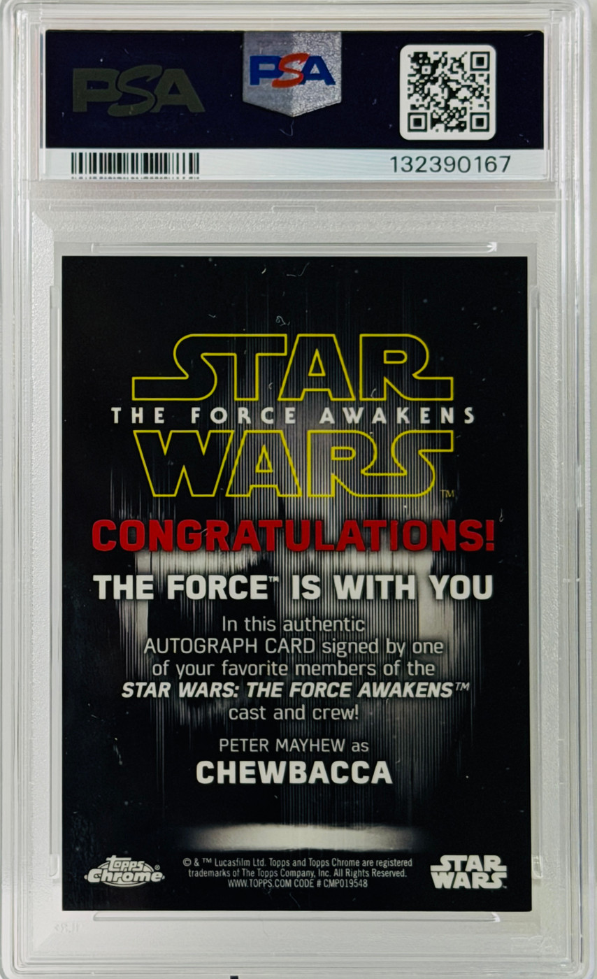 Peter Mayhew PSA DNA Slab Card GRADED 10