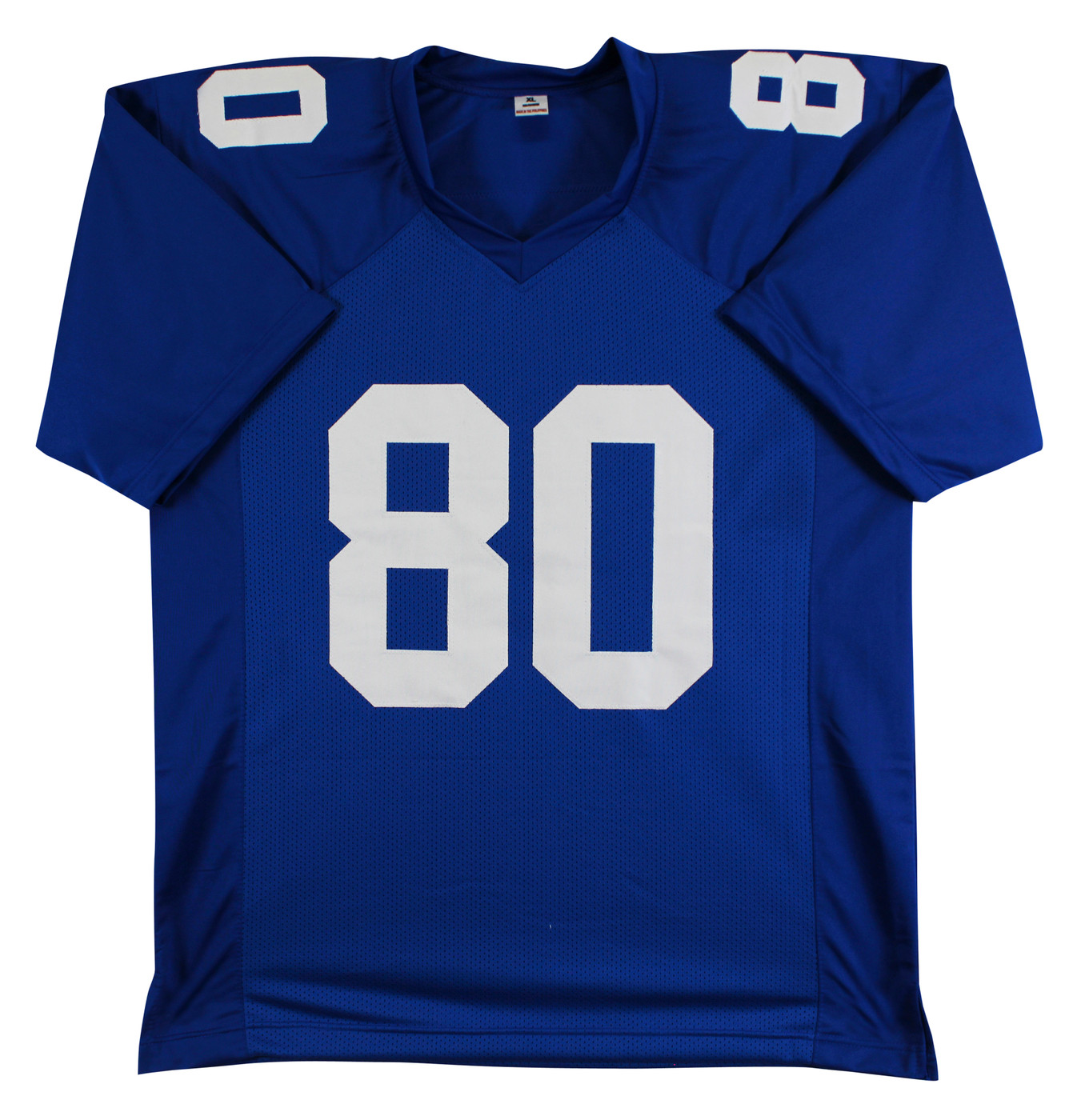 Jeremy Shockey Authentic Signed Blue Pro Style Jersey Autographed BAS Witness 2