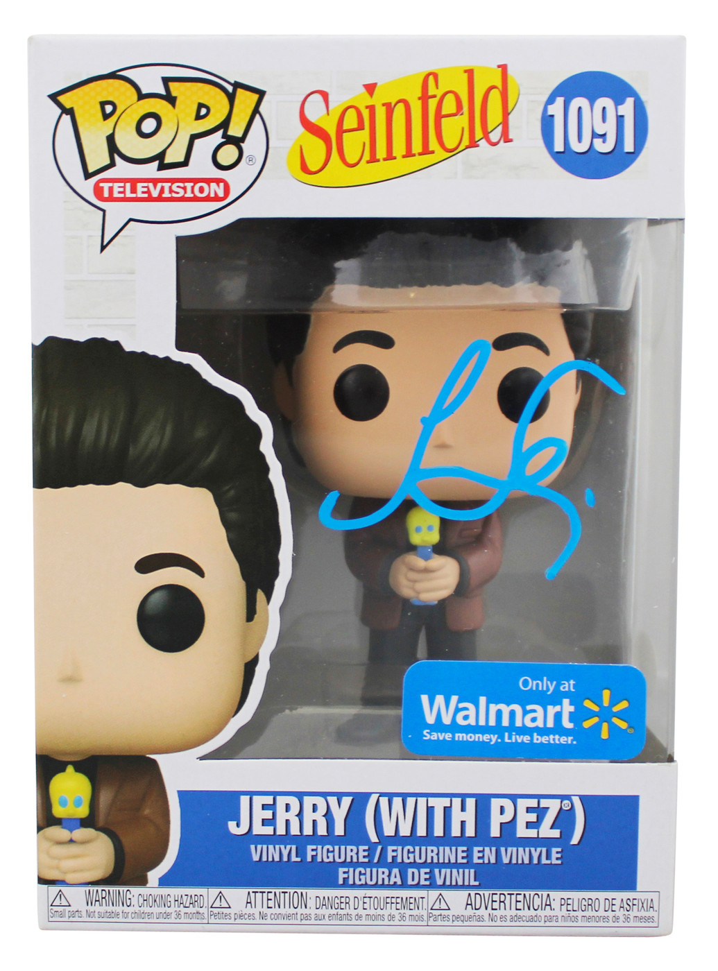 Jerry Seinfeld Signed Jerry (With Pez) #1091 Funko Pop Vinyl Figure JSA #CD80426