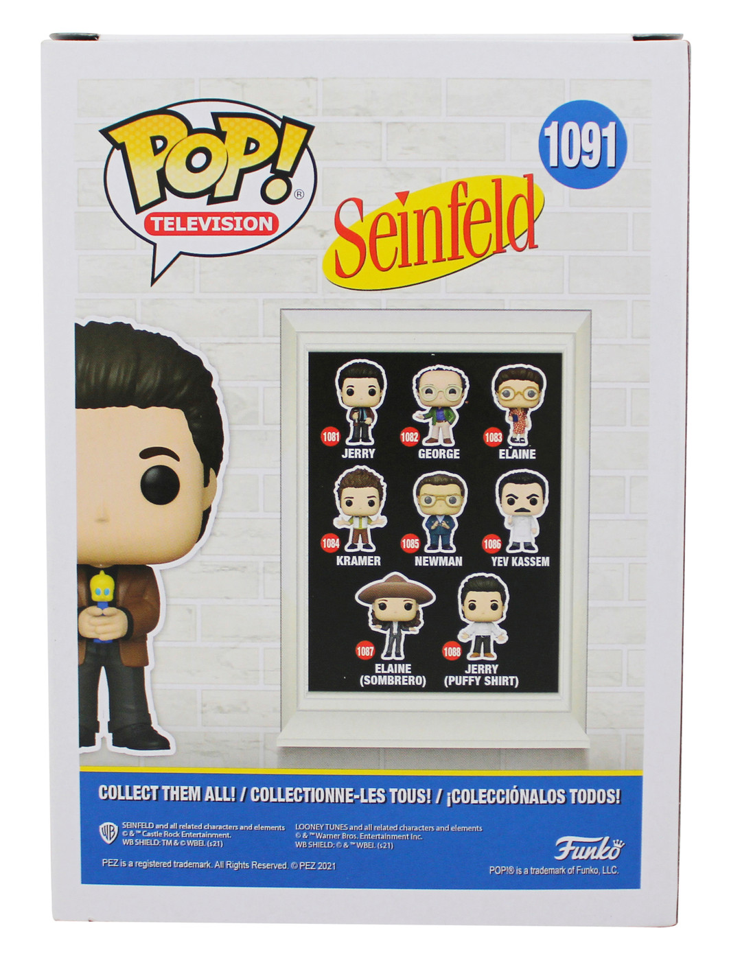 Jerry Seinfeld Signed Jerry (With Pez) #1091 Funko Pop Vinyl Figure JSA #CD80426