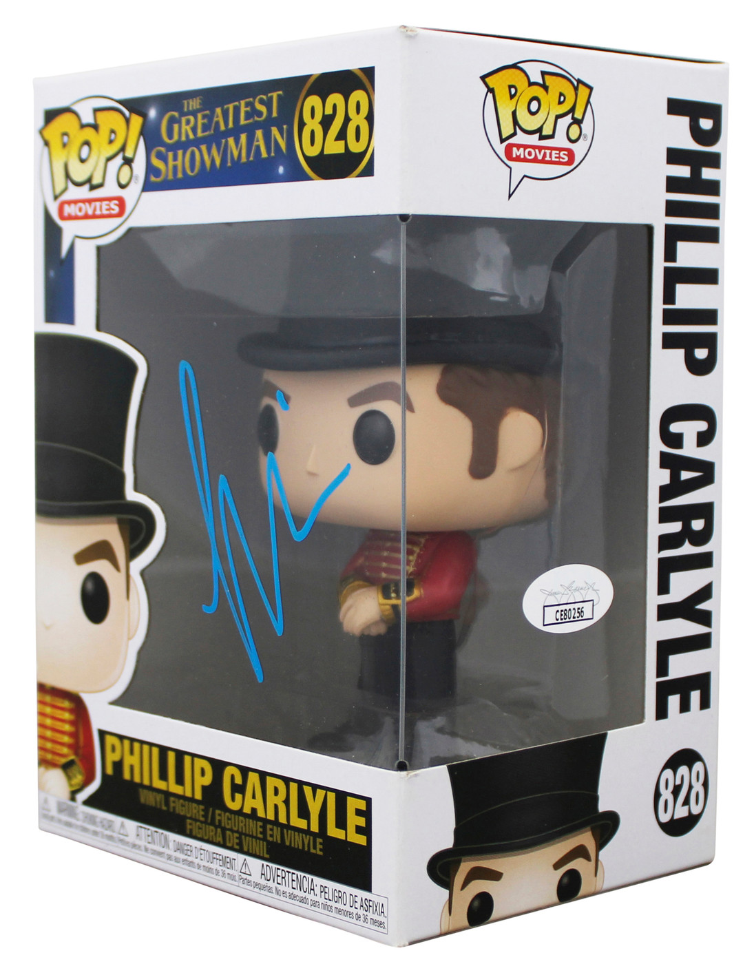 Zac Efron The Greatest Showman Signed #828 Funko Pop Vinyl Figure JSA #CE80256
