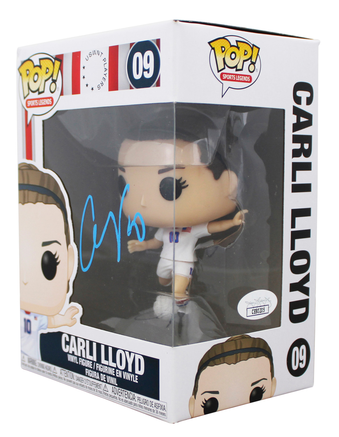 Carli Lloyd USA Soccer Authentic Signed #09 Funko Pop Vinyl Figure JSA #CE80205