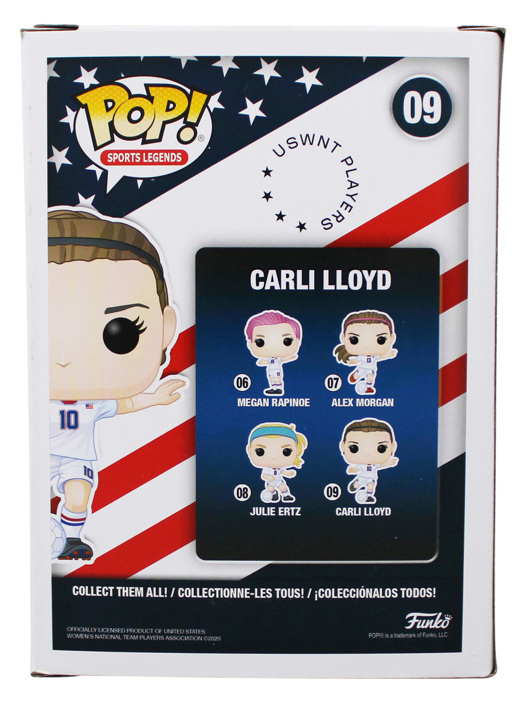 Carli Lloyd USA Soccer Authentic Signed #09 Funko Pop Vinyl Figure JSA #CE80205