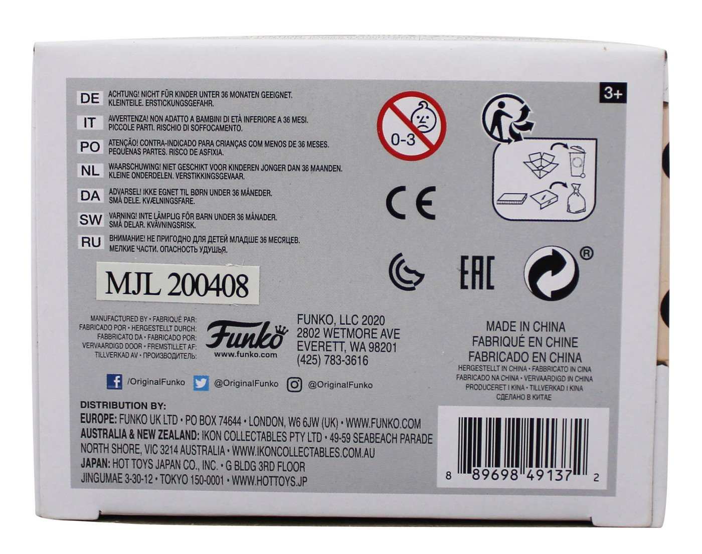 Carli Lloyd USA Soccer Authentic Signed #09 Funko Pop Vinyl Figure JSA #CE80205