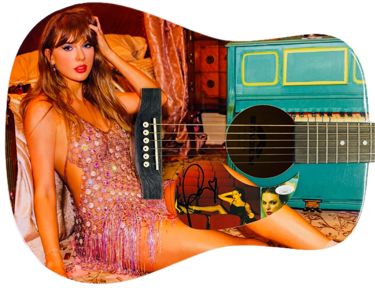 TAYLOR SWIFT – Custom The Life of a Showgirl Signed Guitar