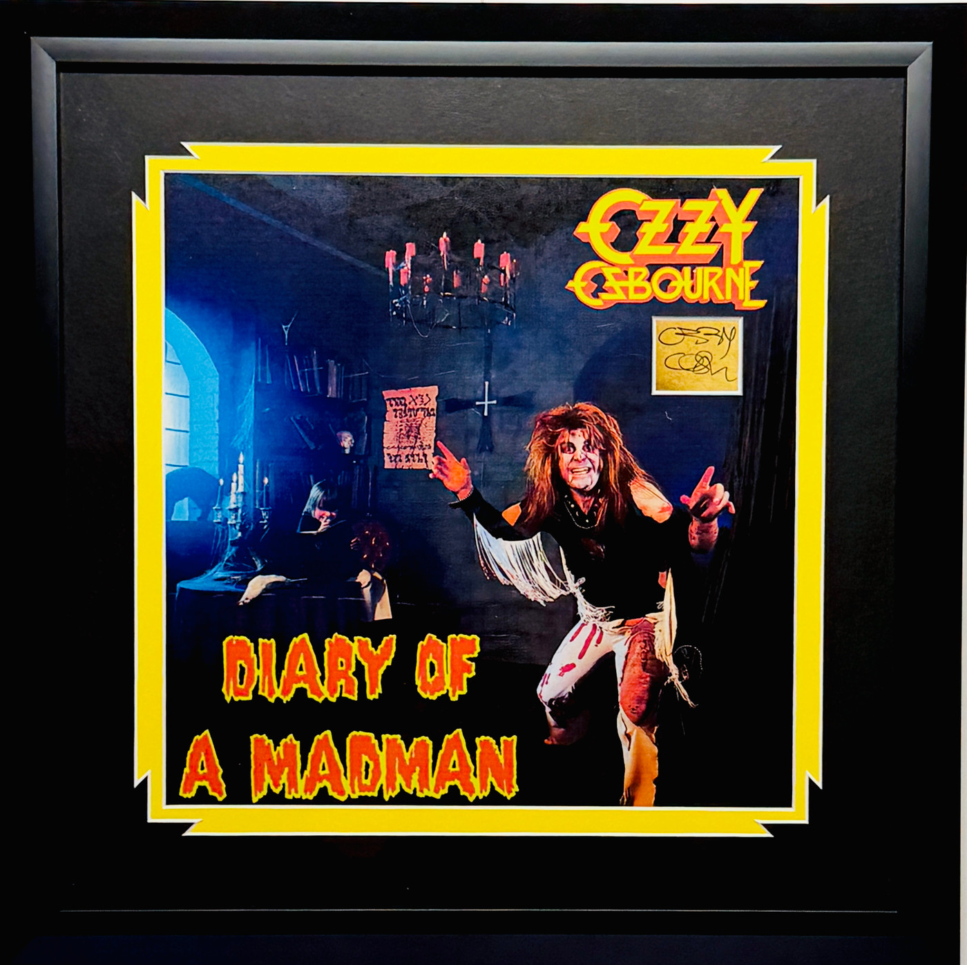 OZZY OSBOURNE – Diary of a Madman Signed Framed Display