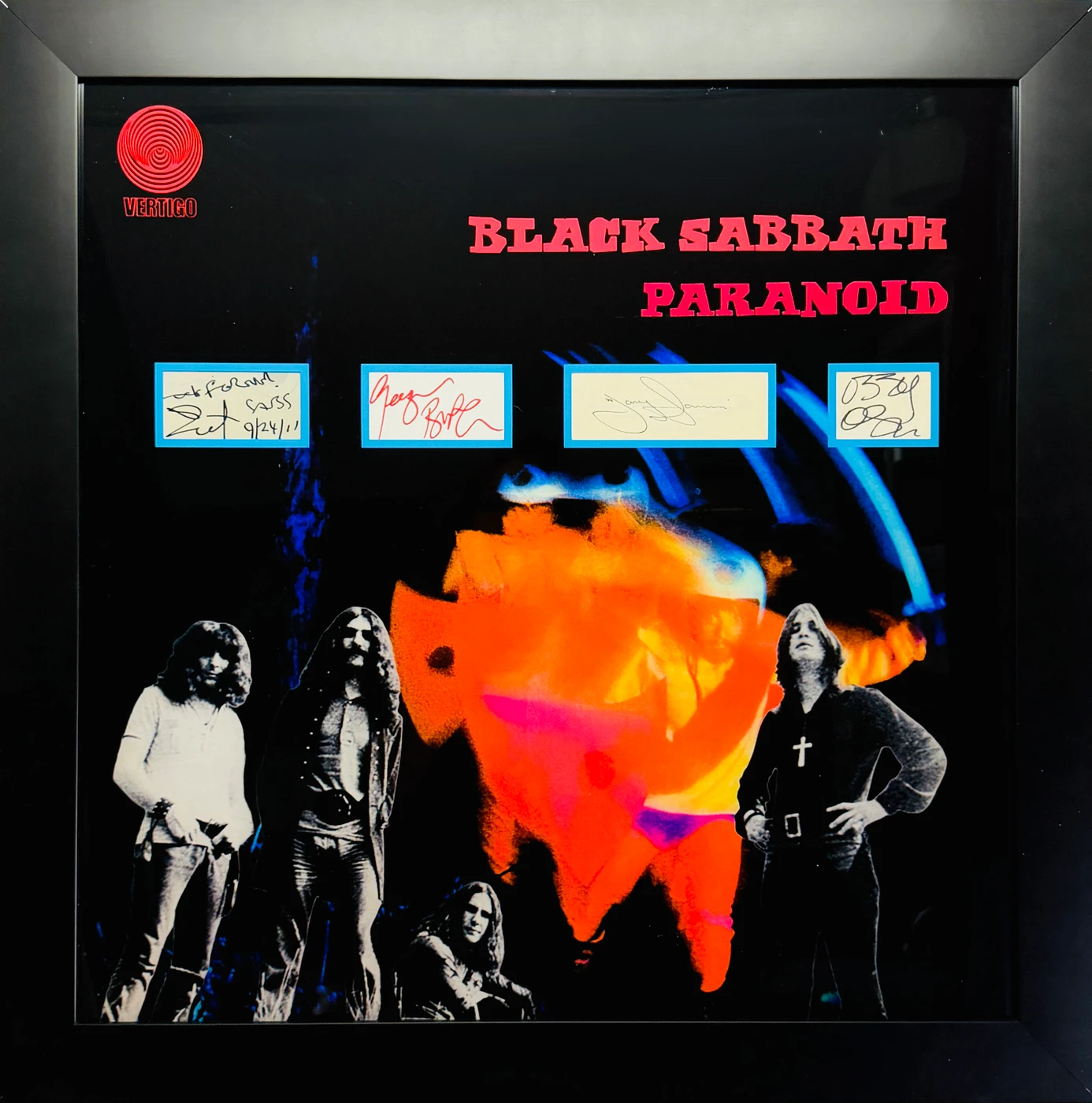 BLACK SABBATH – Multi-Signed Framed "Complete Lineup" Tribute