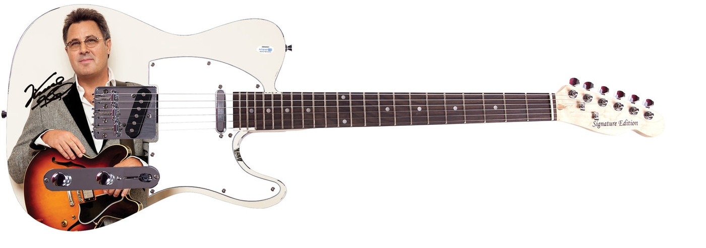 Vince Gill Signed Autographed Graphics Photo Guitar ACOA Version 3