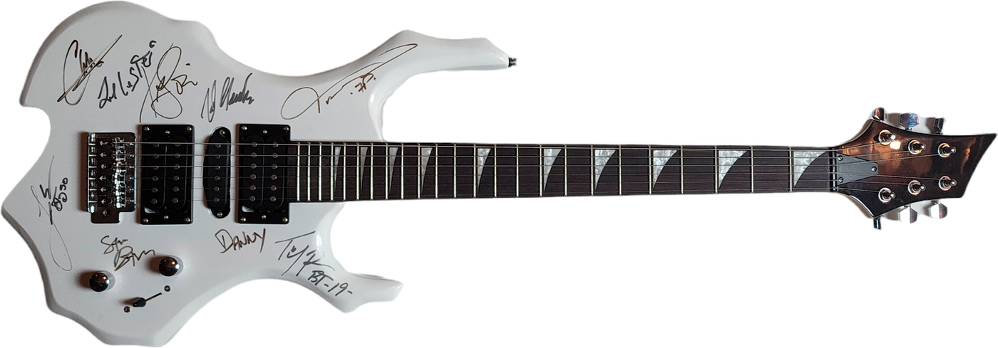 Faster Pussycat & Bang Tango Signed Autographed Guitar UACC AFTAL RACC TS
