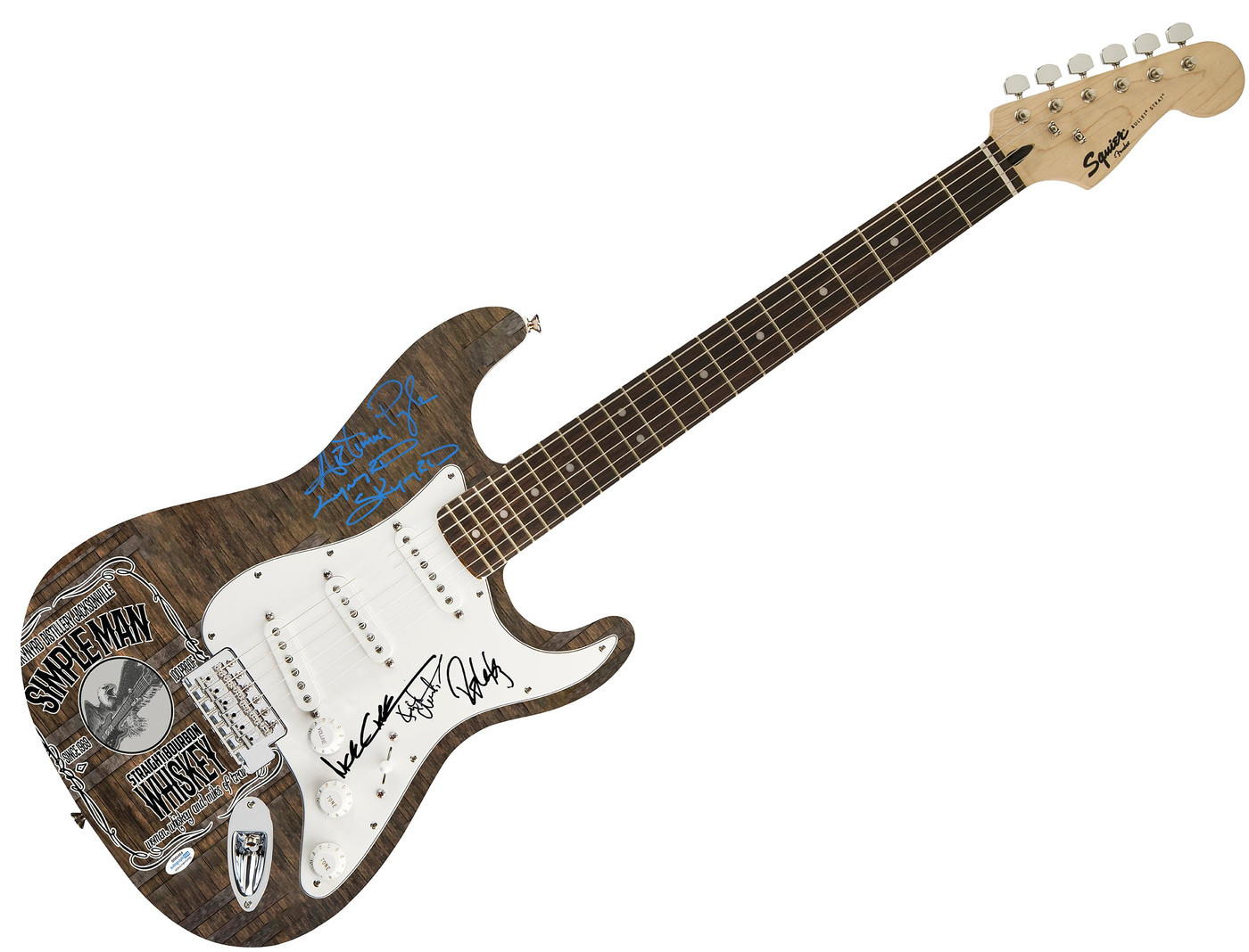 Lynyrd Skynyrd Artimus Pyle Signed Photo Graphics Guitar Exact Proof ACOA Version 2