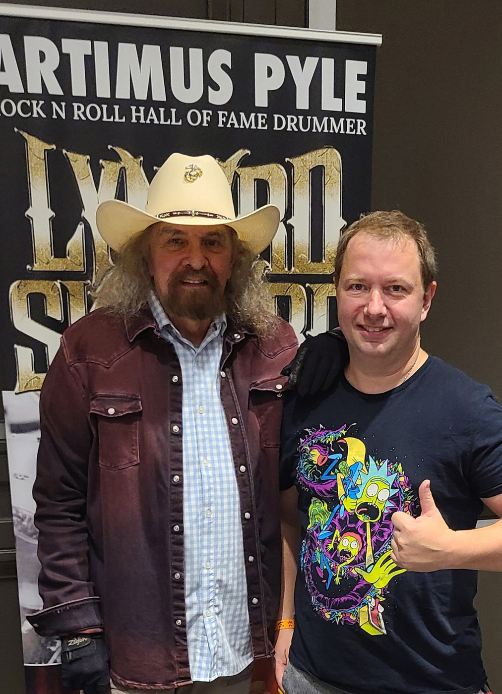 Lynyrd Skynyrd Artimus Pyle Signed Photo Graphics Guitar Exact Proof ACOA Version 5