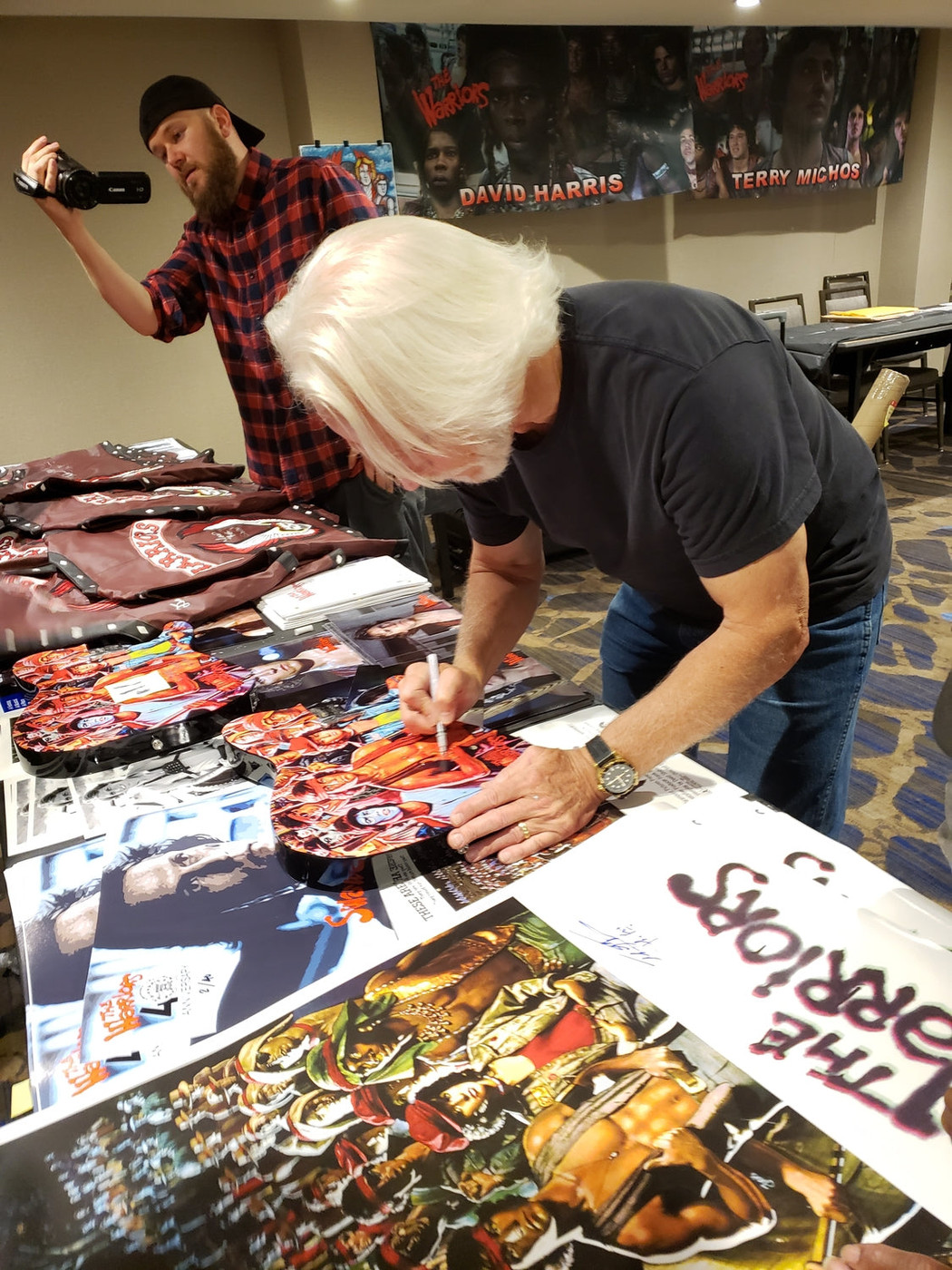 Warriors Cast Signed X7 Guitar with Custom Graphics Photo Art Exact Proof