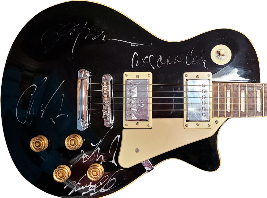 Rosanne Cash Vince Gill Plus Signed Guitar