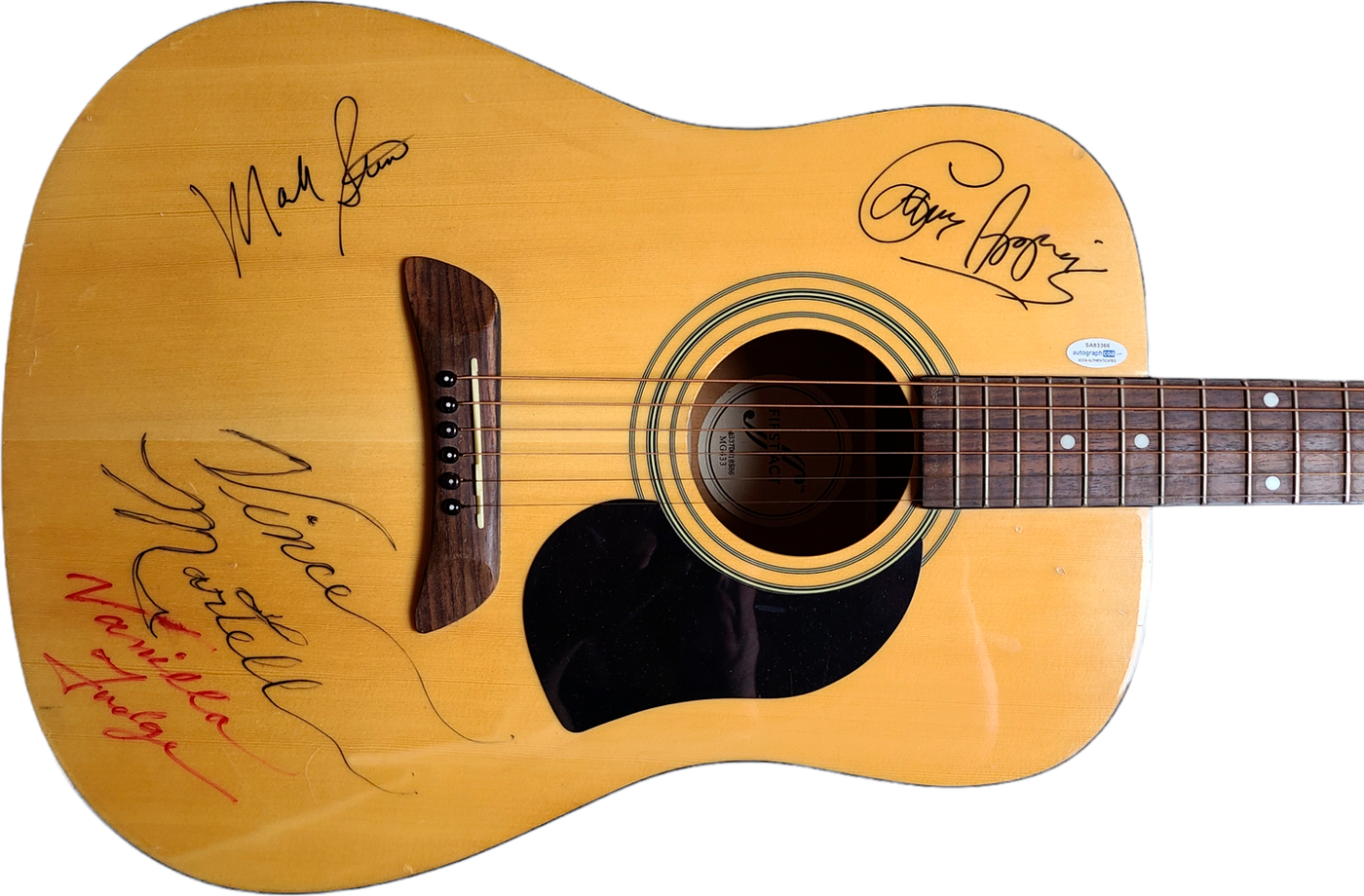 Vanilla Fudge Signed Autographed First Act Acoustic Guitar