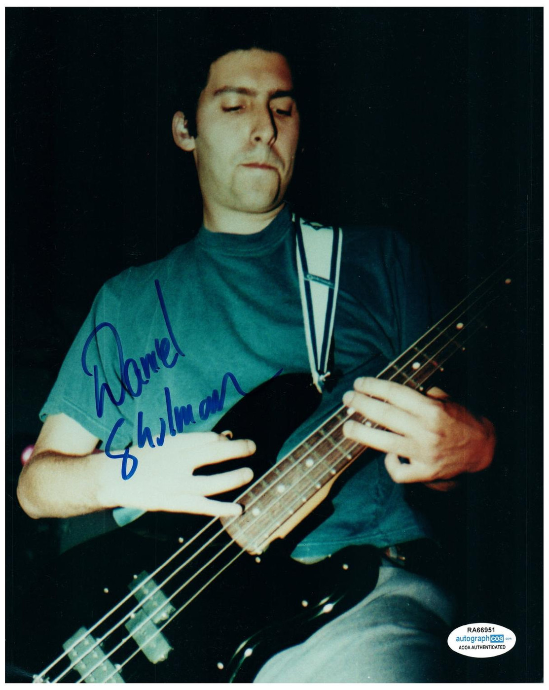 Garbage Daniel Shulman Signed Autographed 8x10 Photo Run-DMC Guitarist ACOA