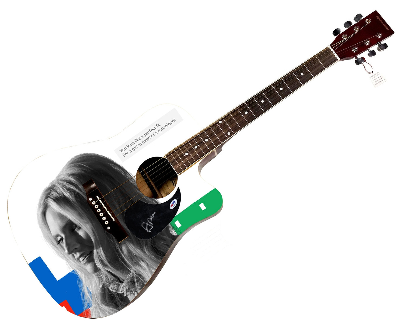 Aimee Mann Signed 1:1 Signature Edition Graphics Photo Guitar PSA