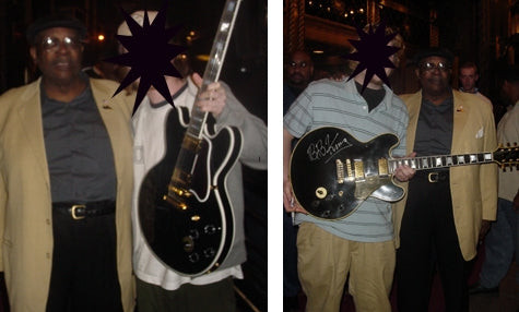 B.B. King Autographed Airbrushed Gibson Epiphone Lucille Guitar UACC AFTAL PSA