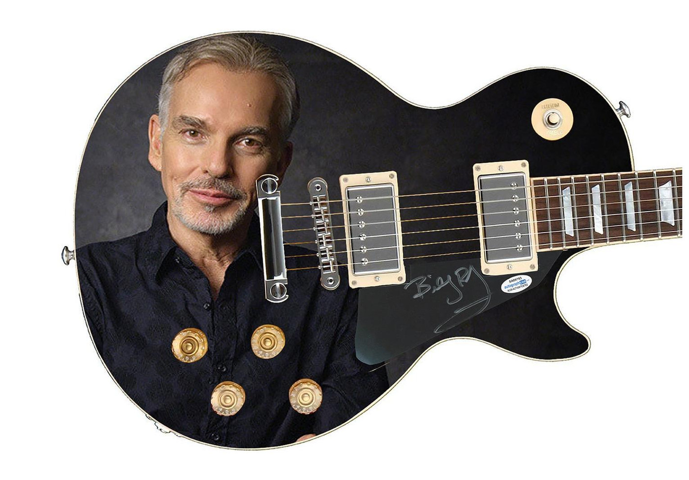 Billy Bob Thornton Signed Autographed Custom Photo Graphics Guitar ACOA ACOA