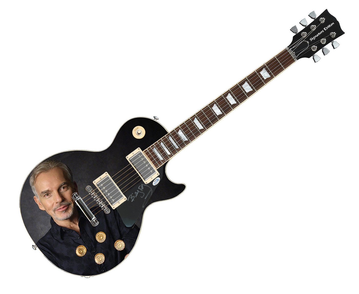Billy Bob Thornton Signed Autographed Custom Photo Graphics Guitar ACOA ACOA