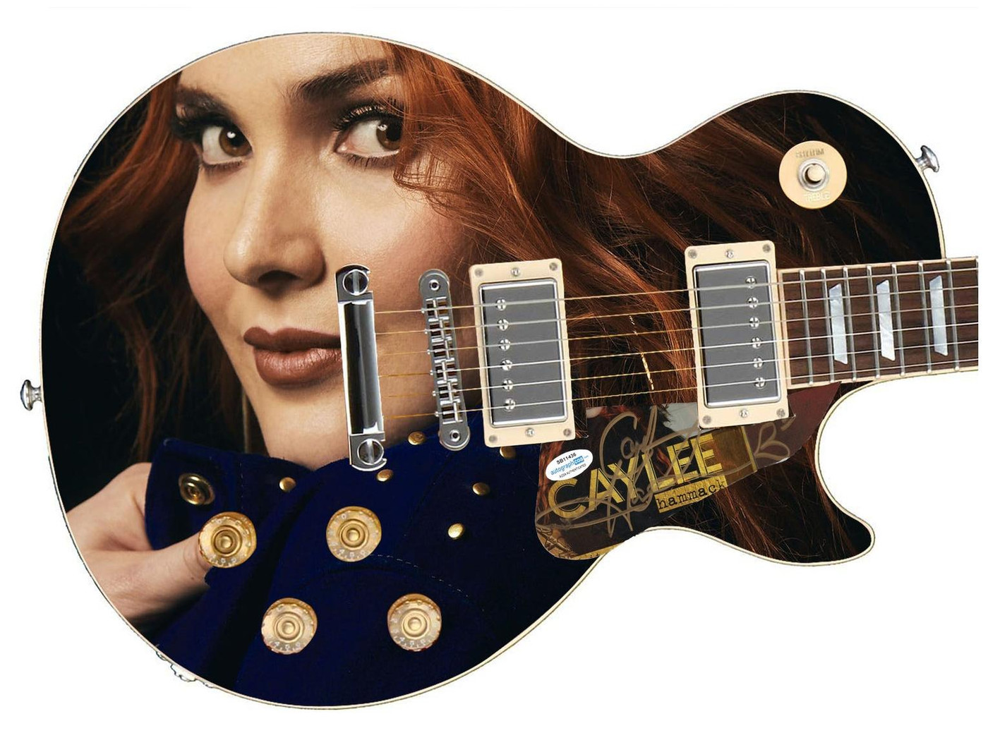 Caylee Hammack Signed Autographed Custom Photo Graphics Guitar ACOA