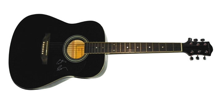 Cowboy Troy Signed Autographed Black Acoustic Guitar