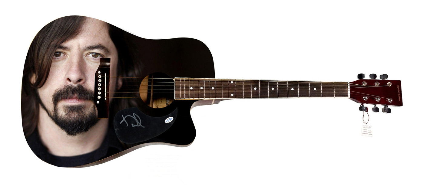 Dave Grohl Signed Autographed Acoustic Graphics Guitar ACOA ACOA Version 1