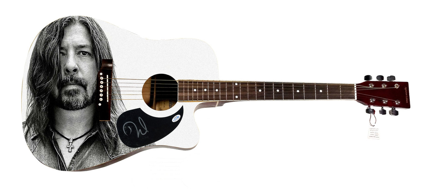 Dave Grohl Signed Autographed Acoustic Graphics Guitar ACOA ACOA Version 5