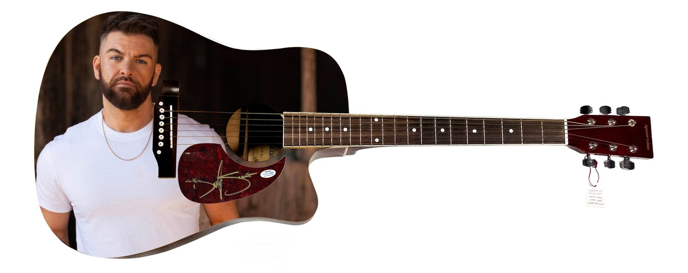 Dylan Scott  Signed 1:1 Signature Edition Graphics Photo Guitar ACOA