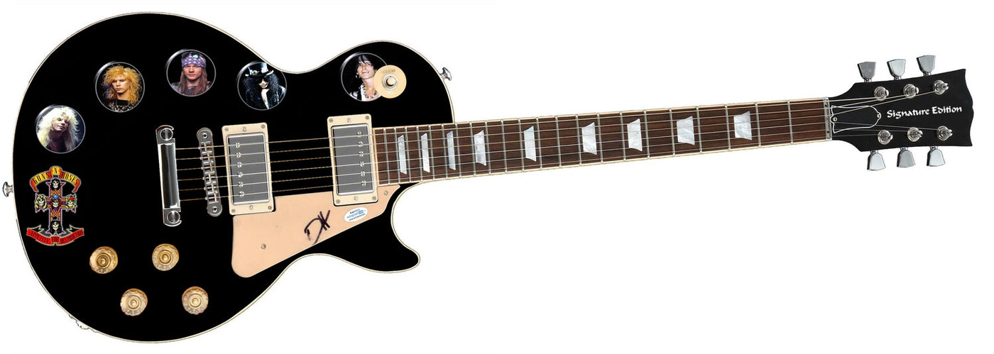 Guns N Roses Duff McKagan Signed Autographed 1/1 Custom Graphics Photo Guitar