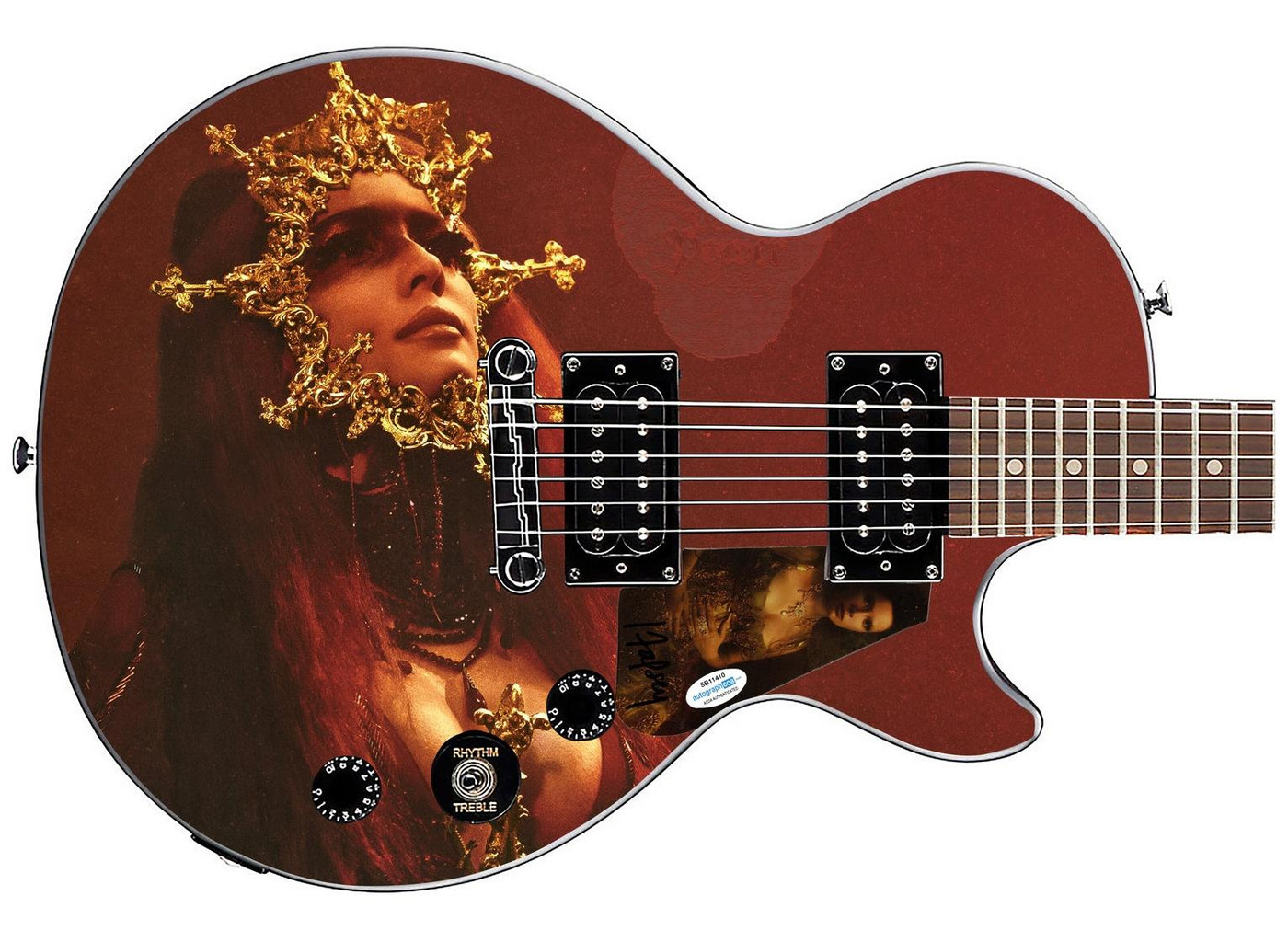 Halsey Signed Epiphone 1/1 Custom Graphics Guitar ACOA Version 1