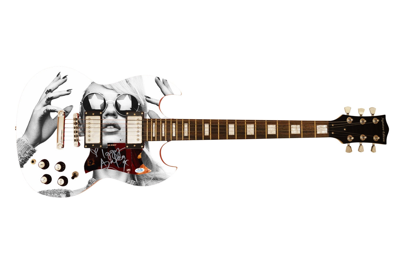 Iggy Azalea Signed Autographed Custom Graphics Photo Guitar ACOA Version 1