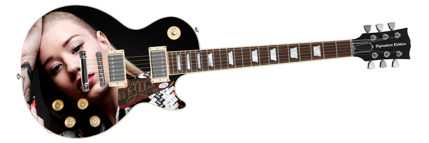 Iggy Azalea Signed Autographed Custom Photo Graphics Guitar ACOA