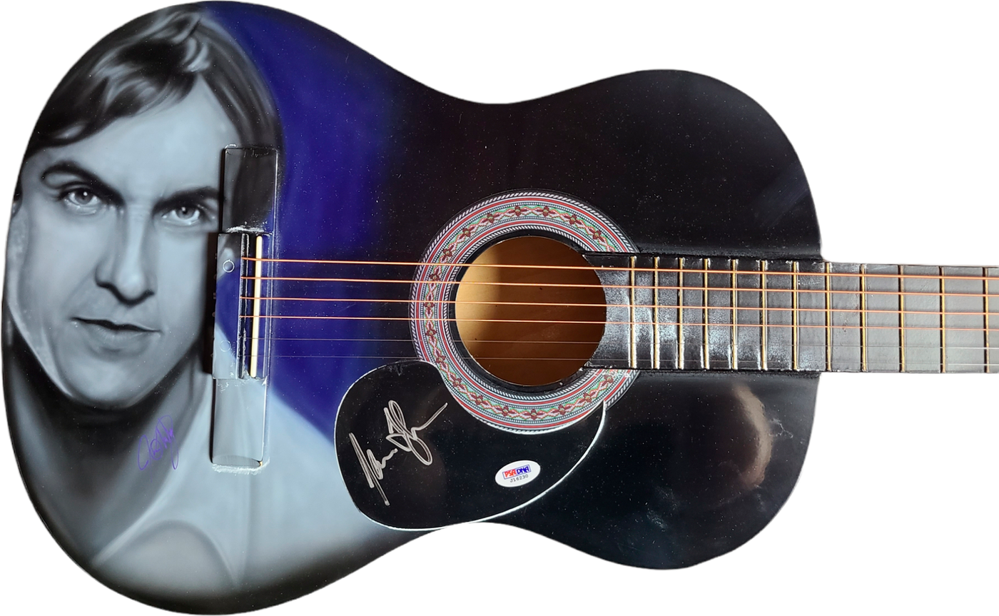 James Taylor Signed Autographed Airbrushed Painting Guitar UACC AFTAL RACC PSA