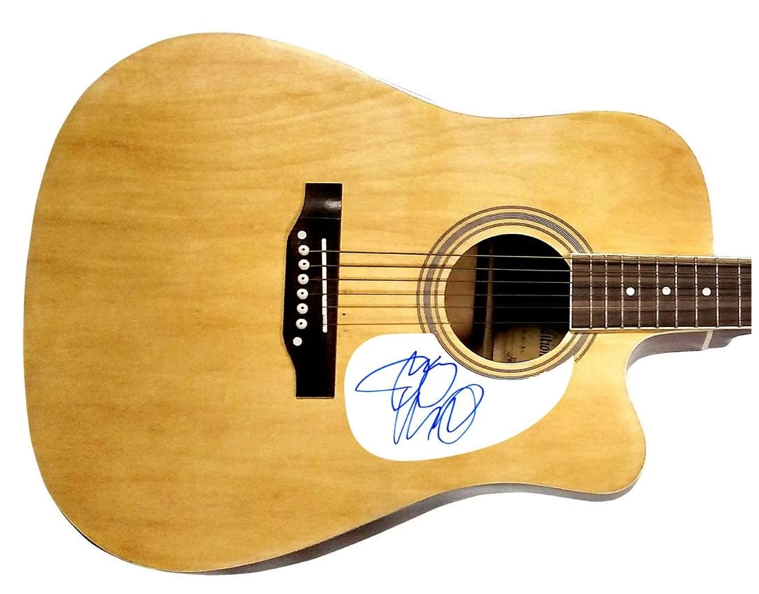 Jimmy Kimmel Signed Autographed Natural Acoustic Guitar