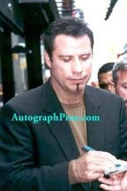 John Travolta Signed Autographed Sunburst Guitar