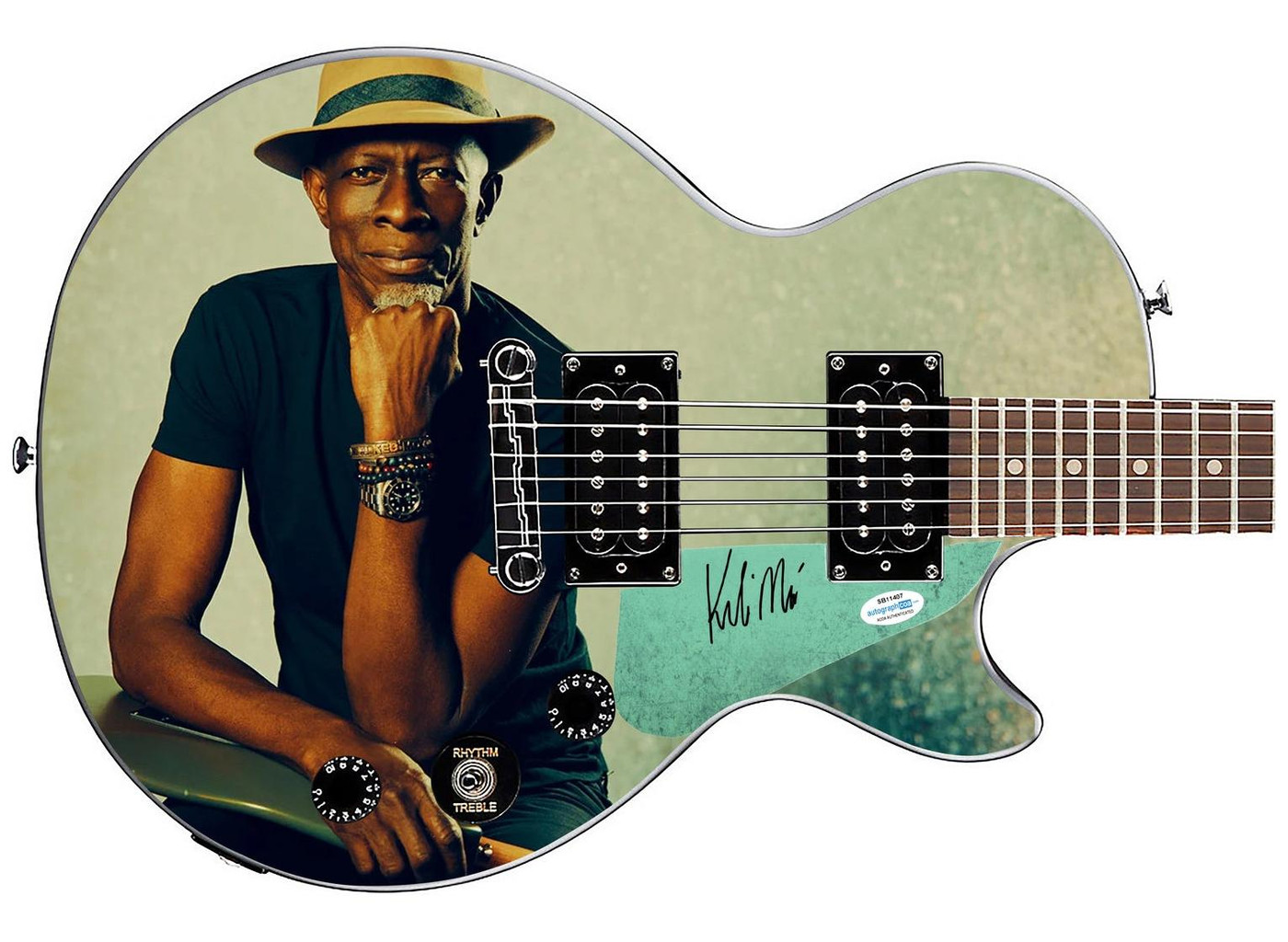 Keb Mo Signed Epiphone 1/1 Custom Graphics Guitar ACOA JSA