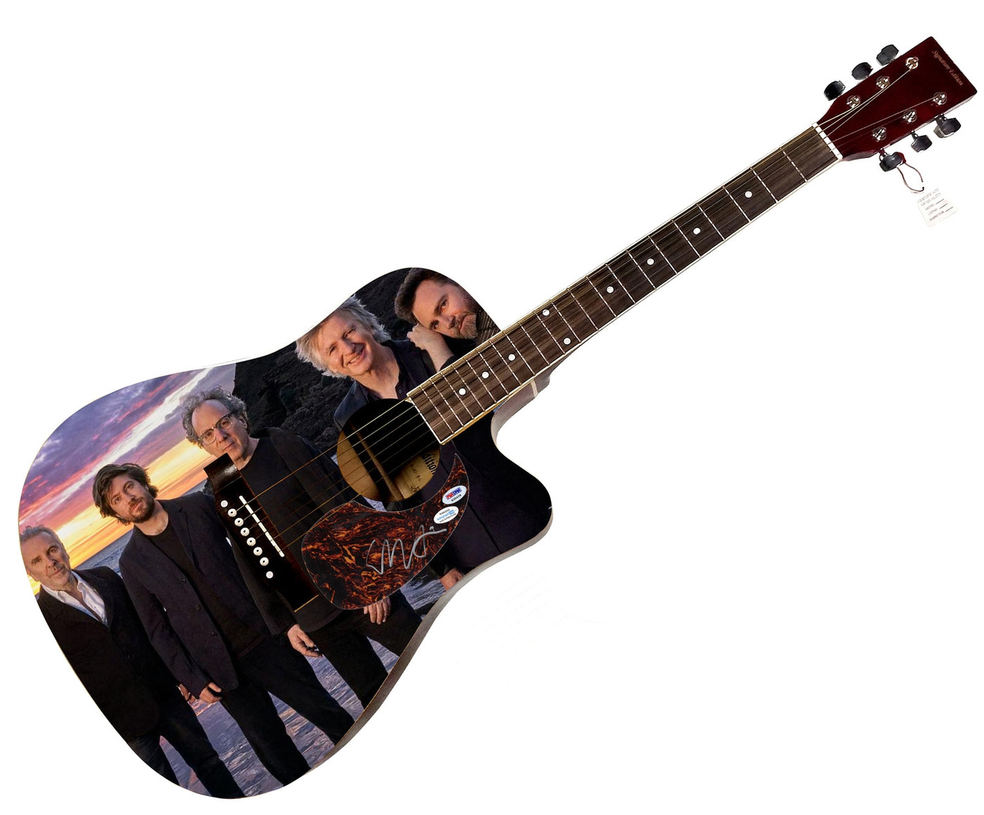 Liam Finn Crowded House Autographed 1:1 Signature Edition Graphics Photo Guitar Version 1