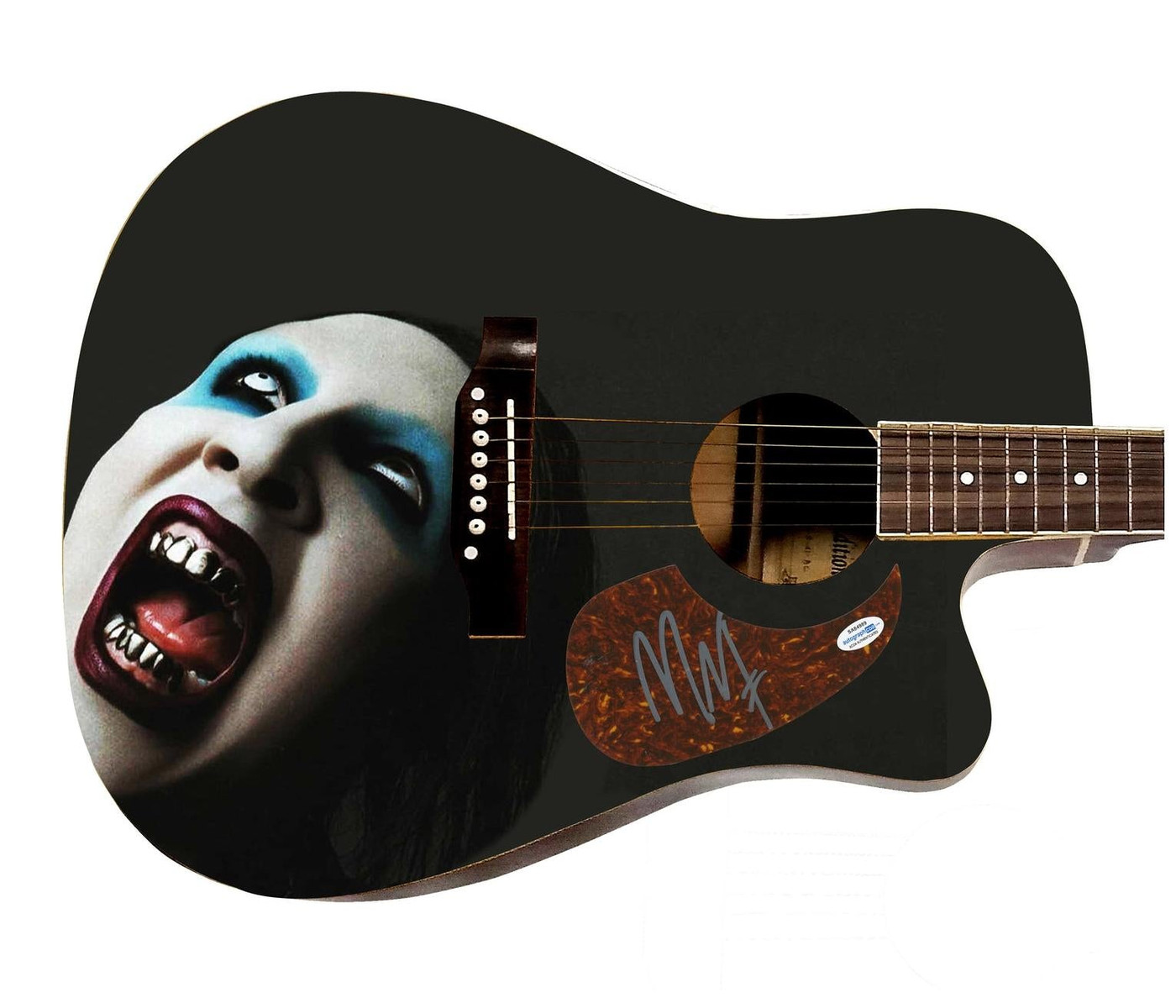 Marilyn Manson Signed Autographed Acoustic Graphics Guitar ACOA ACOA